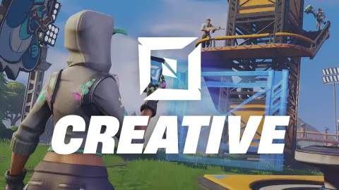 A colorful island made with Fortnite Creative