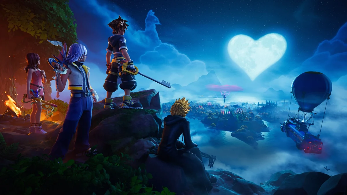 Journey Across Worlds with KINGDOM HEARTS in Fortnite — official Epic artwork